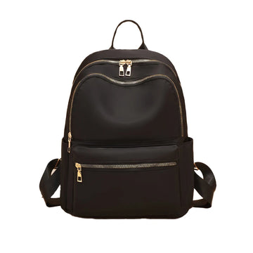Xajzpa Fashionable and Casual Solid Color Oxford Waterproof and Wear-resistant Large Capacity WOMEN'S Backpack for Commuting and Travel